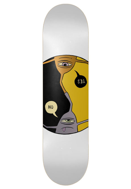 Toy-Machine Yes/No Planche white – Vue de face