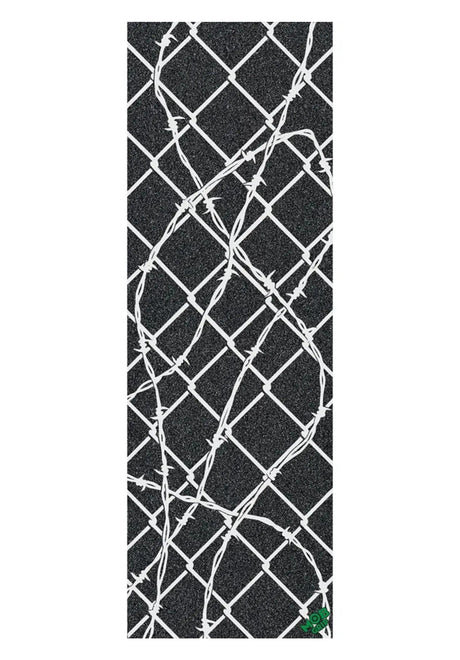 MOB-Griptape Jammer Fence 11" x 33" Griptape black-white – Vue de face