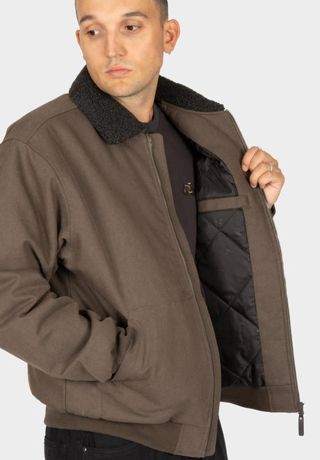 iriedaily Dock36 Blouson Winter Jackets black-olive – Back view