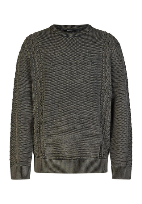 iriedaily Vintage Structure Maglione blackwash – Vista frontale