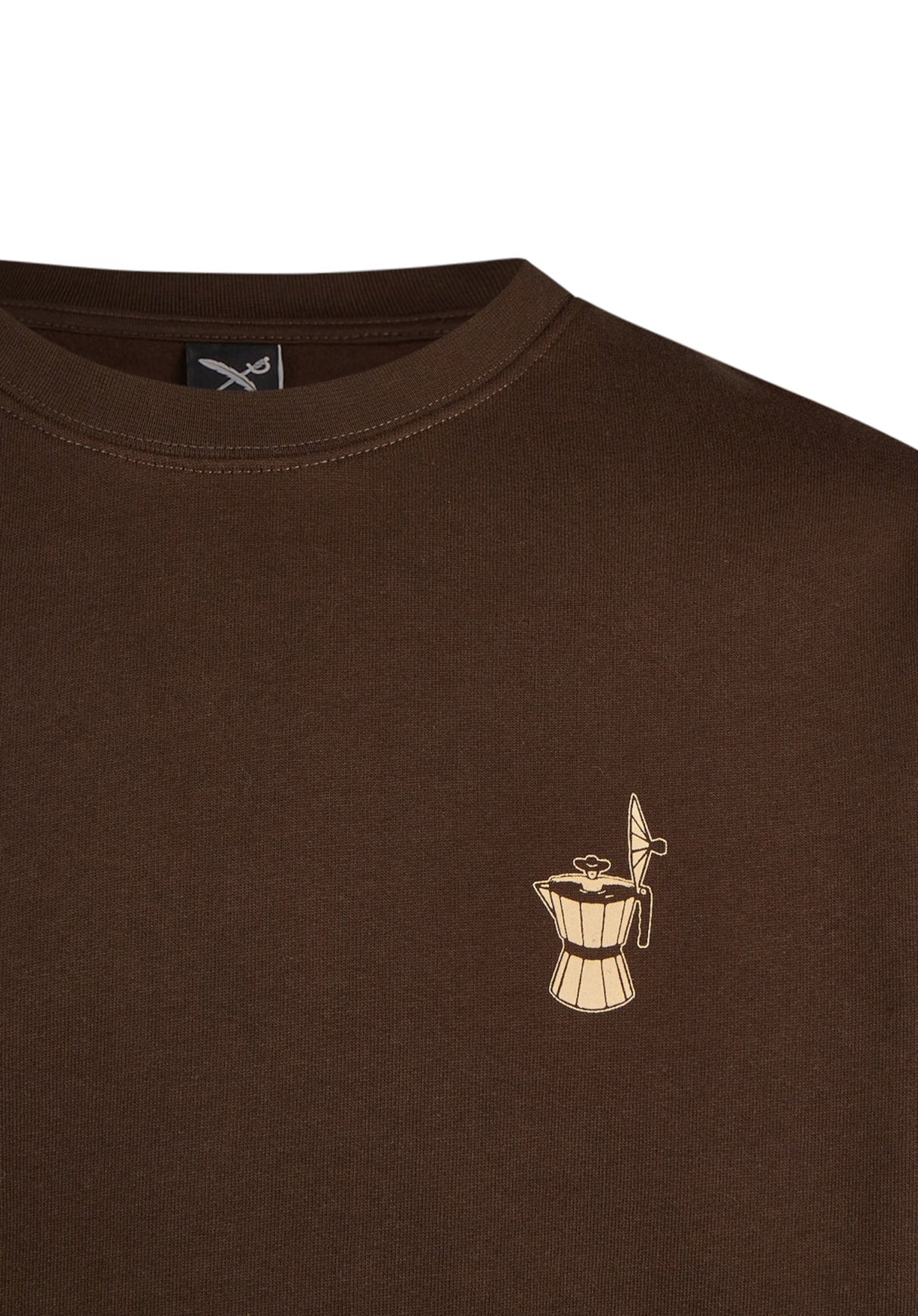 iriedaily Couchboy Crewneck Jersey darkcoffee – Vista de detalle 1