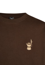 iriedaily Couchboy Crewneck Jersey darkcoffee – Vista de detalle 1