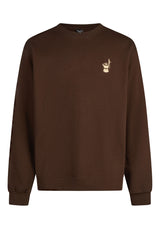 iriedaily Couchboy Crewneck Jersey darkcoffee – Vista trasera