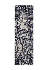 iriedaily Insania Scarf navy-white – Front view
