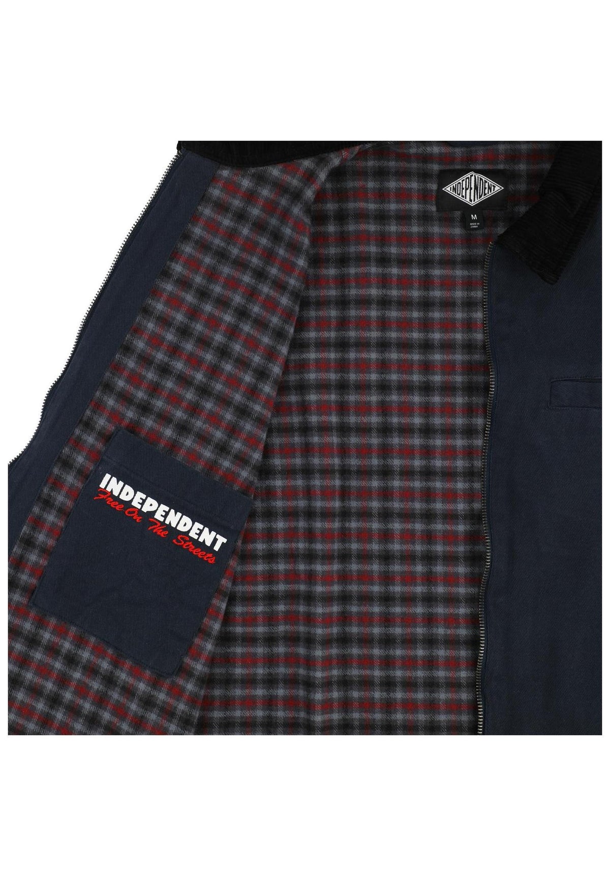 Independent Free On The Streets Work Jacket Tussenseizoensjas navy – Achteraanzicht