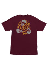 Creature Spiral Skull Heavyweight T-Shirt maroon – Set bagfra