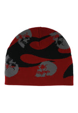 Creature Spiral Skull Heavyweight Berretto maroon-black – Vista posteriore