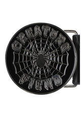 Creature Web Faux Leather Bælte nickel – Set bagfra