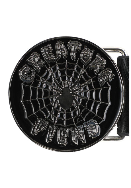 Creature Web Faux Leather Bælte nickel – Set bagfra