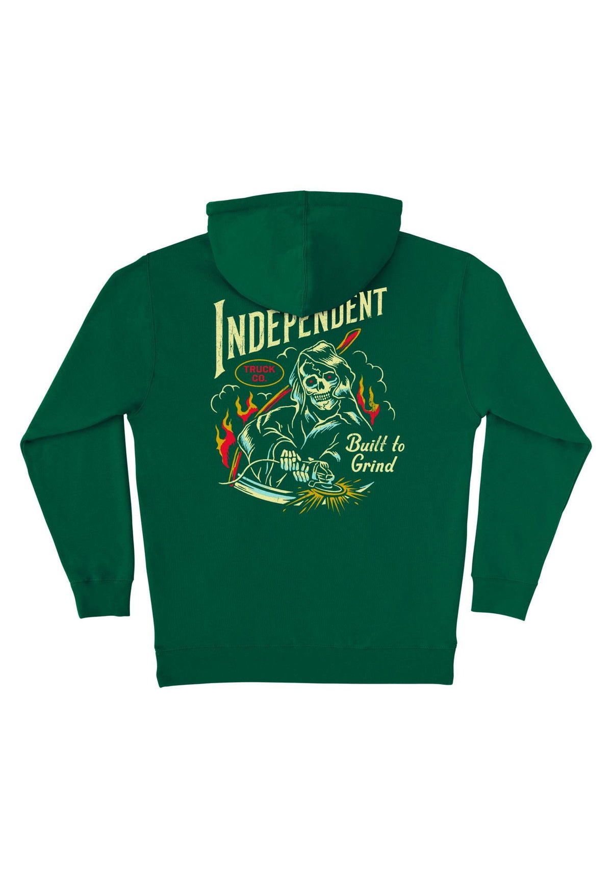 Independent Stay Sharp Heavyweight Sweat à capuche darkgreen – Vue de dos