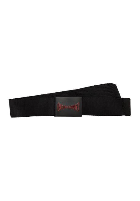 Independent Span Web Bælte black – Set forfra