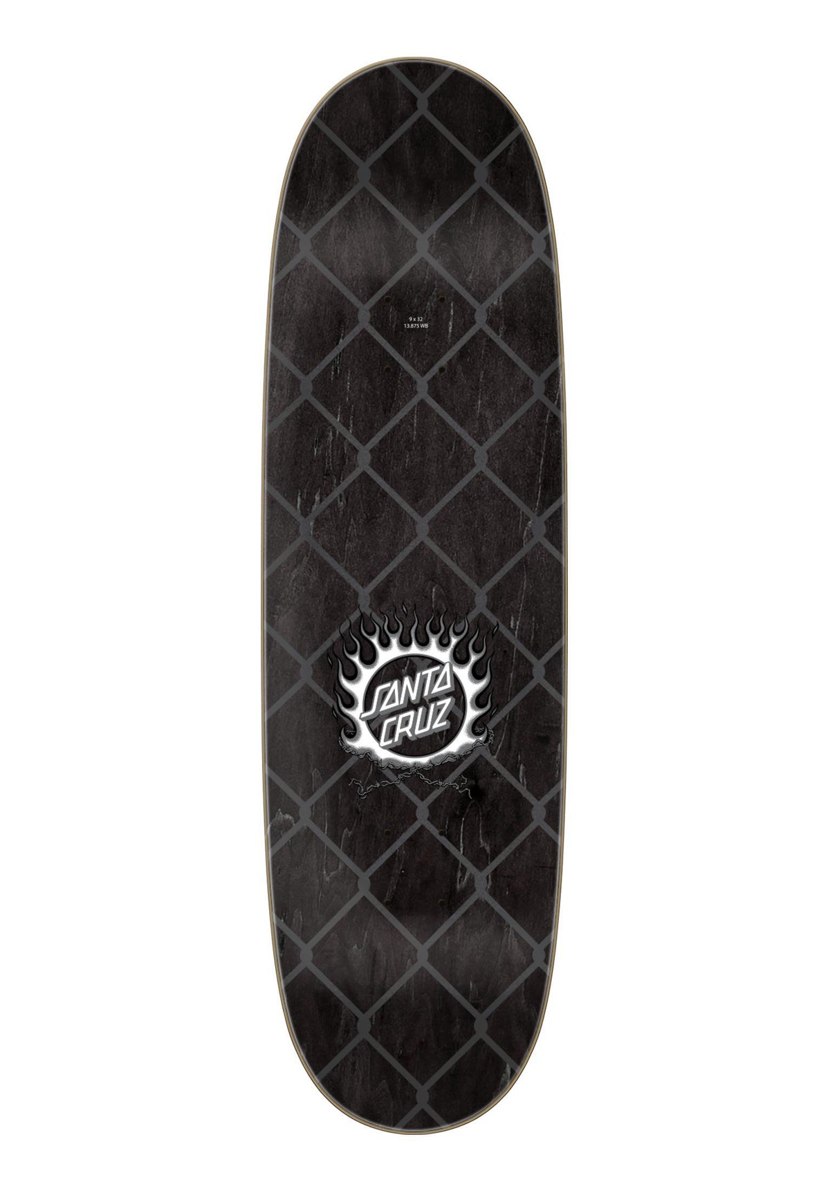Santa-Cruz Forging Dot Pro Egg-shape Deck black – Set bagfra