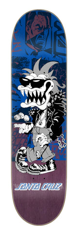 Santa-Cruz Check Gremlin FeelBase Planche blue-purple – Vue de face