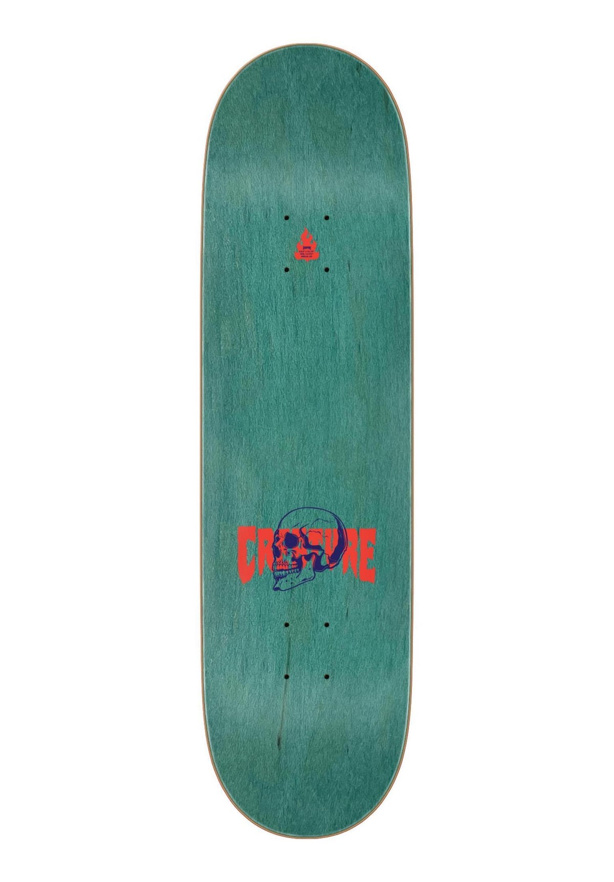 Creature Spiral Skull 7 Ply Birch Planche green – Vue de dos
