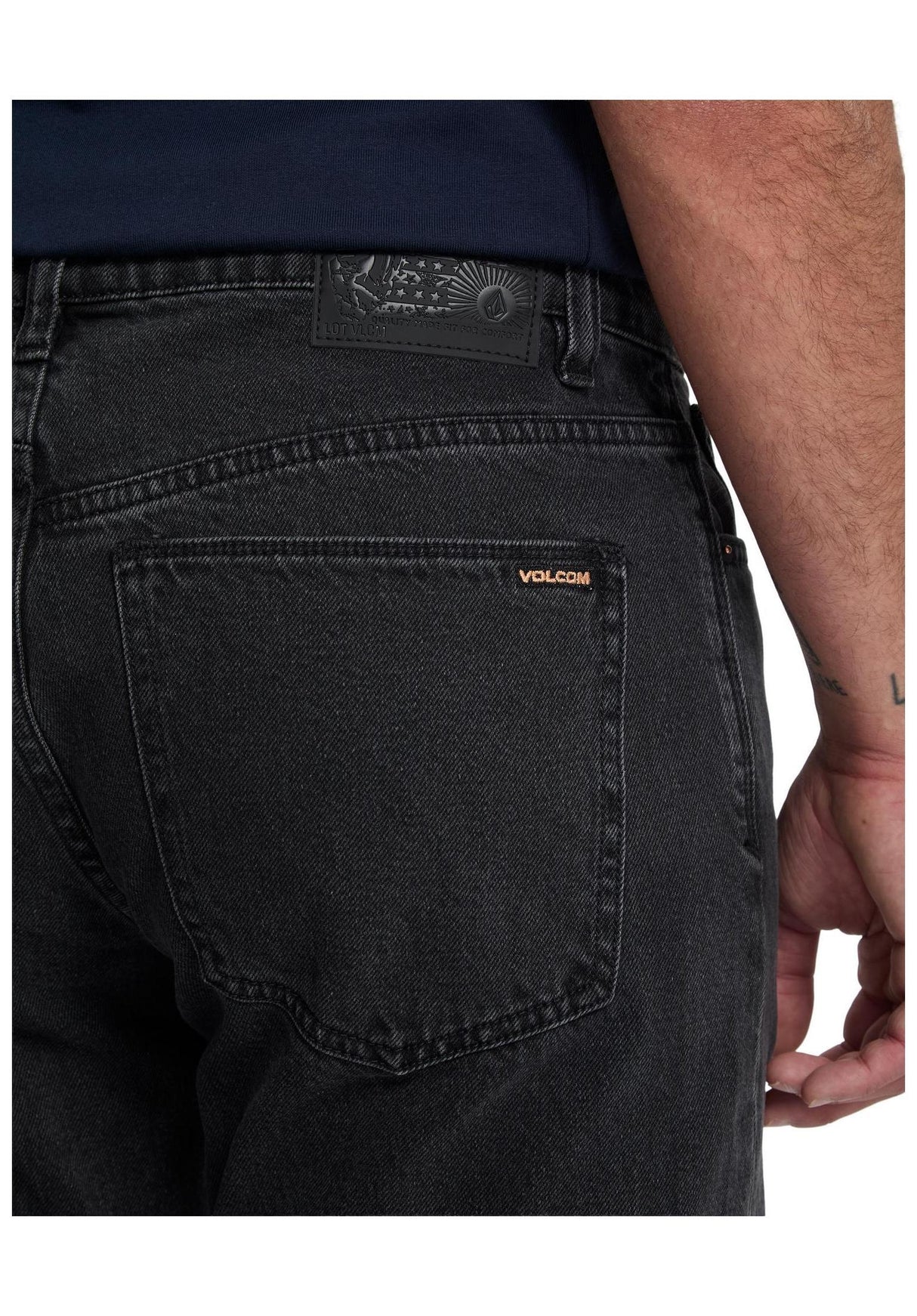 Volcom Kinkade Denim Jeans washedslate – Bovenaanzicht