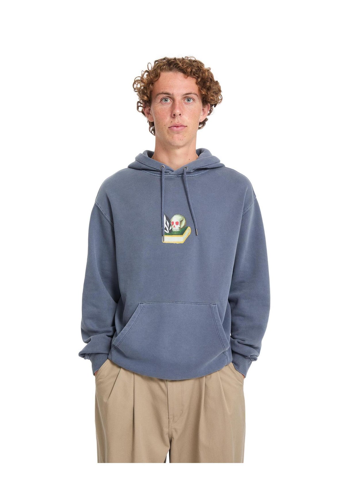 Volcom Boiler Hoodie stormblue – Back view