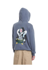 Volcom Boiler Hoodie stormblue – Front view