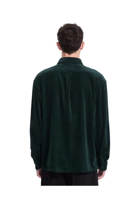 Volcom Fostered II Cord Camisa scarab – Vista trasera