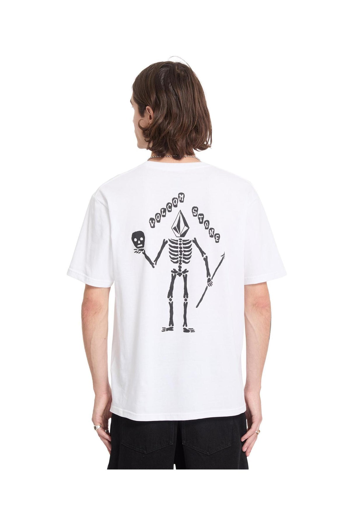 Volcom Felix Skull T-Shirt white – Achteraanzicht
