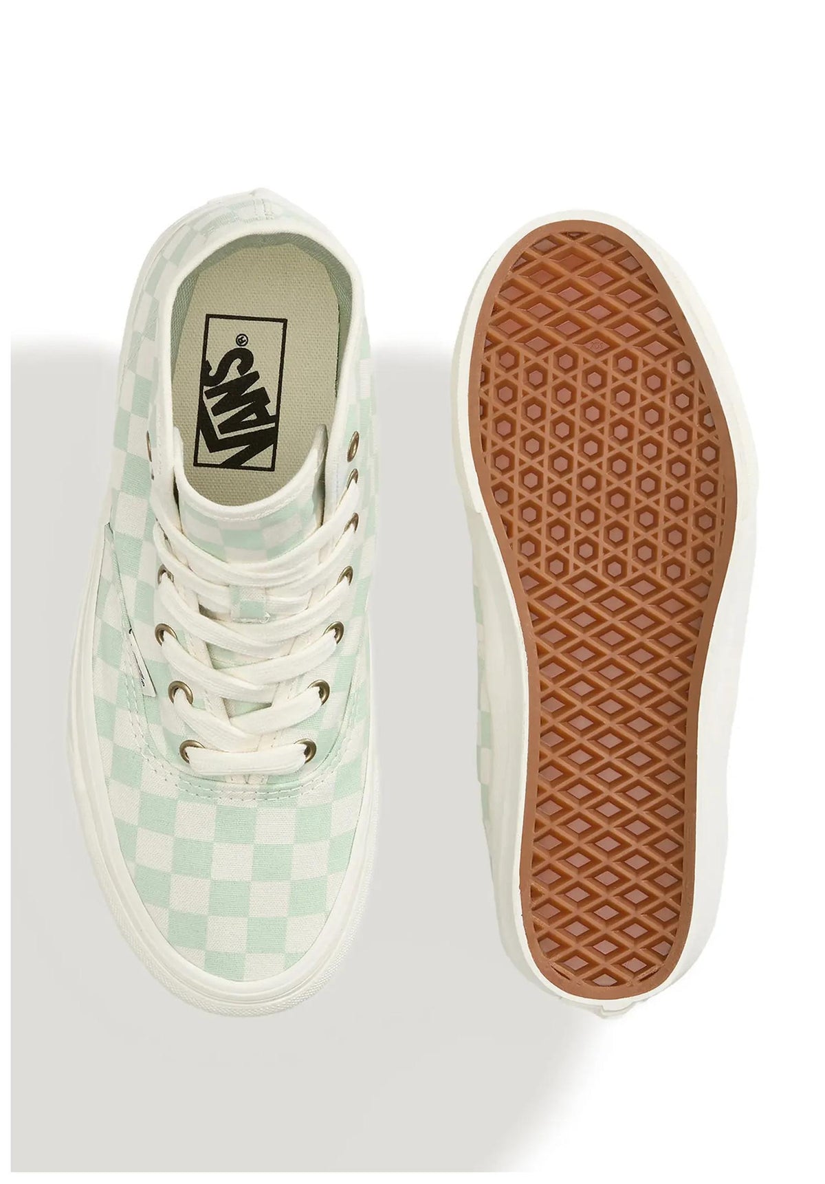 Vans Authentic Hi 2.0 Womens Shoes checkerboard-dustymint-marshmallow – Detail view 1