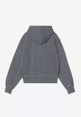 Carhartt WIP W' Hooded Nelson Felpa con cappuccio e zip styxgarmentdyed – Vista posteriore
