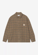 Carhartt WIP Bagley Shirt-Longsleeve bagleycheck-hamiltonbrown – Front view