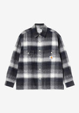 Carhartt WIP Esterson Camisa estersoncheck-darknavy – Vista frontal