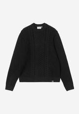 Carhartt WIP Caster Pull black – Vue de face