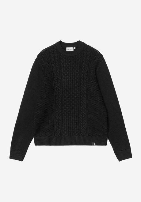 Carhartt WIP Caster Sweater black – Front view