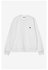 Carhartt WIP Mack Sweatshirt ashheather-black – Front view