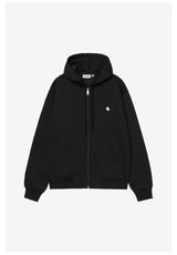 Carhartt WIP Mack Zip-Hoodie black-wax – Front view