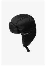 Carhartt WIP Ardon Ear Guard Cap black-shadygrey – Front view