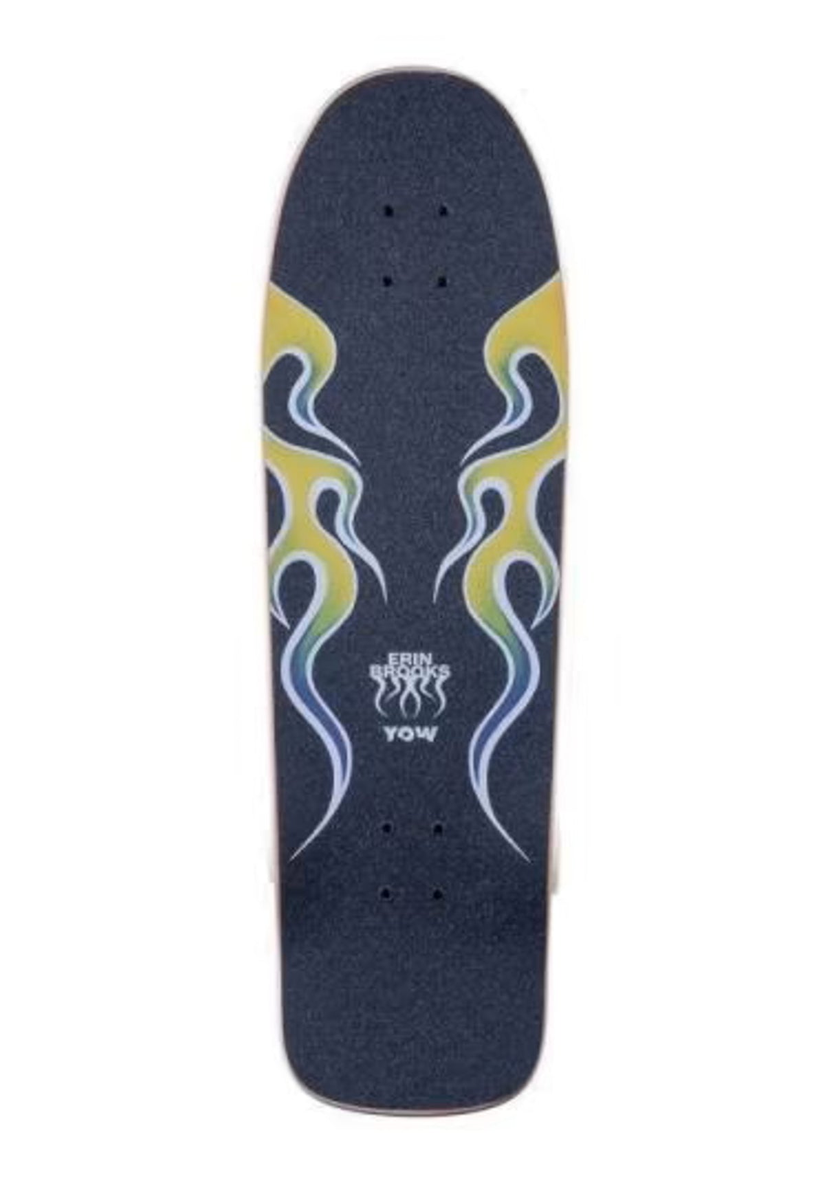 YOW Brooks High Blaze Signature Series Surfskate 32" Cruiser Complete white-yellow-red – Back view