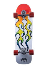 YOW Brooks High Blaze Signature Series Surfskate 32" Cruiser Complete white-yellow-red – Front view