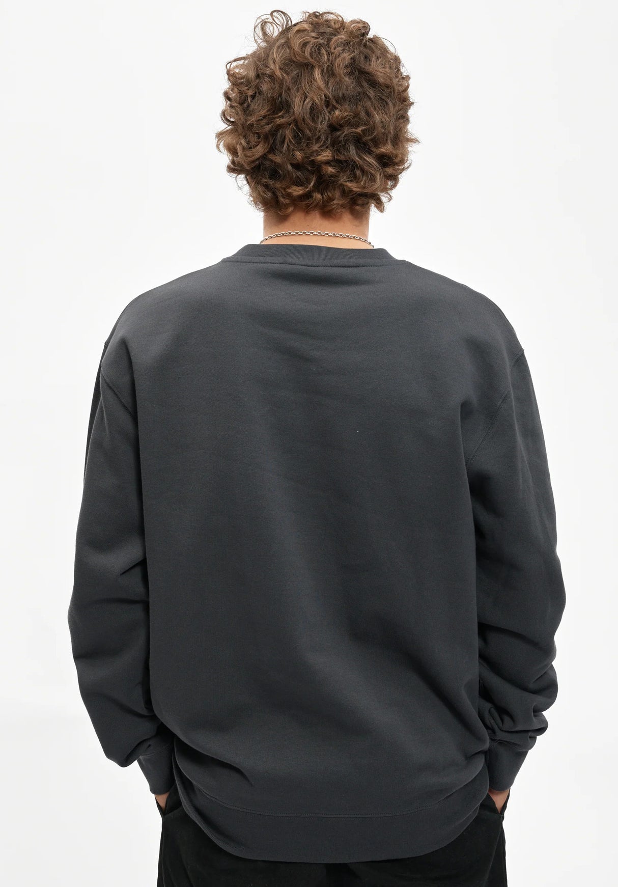 Cleptomanicx Hamburg Soup Sweatshirt bluegraphite – Achteraanzicht