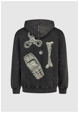 Cleptomanicx Artefacts Sweat à capuche black – Vue de dos
