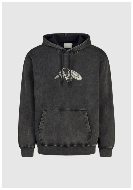 Cleptomanicx Artefacts Hoodie-sweater black – Vooraanzicht