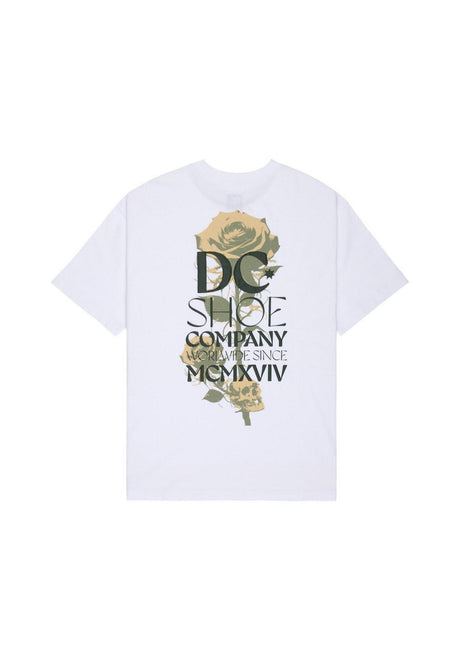 DC Shoes Rose from Skull HSS Camiseta white – Vista frontal
