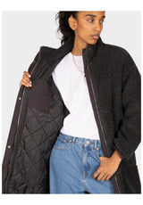 iriedaily Fluffy Teddy Coat Giacca invernale blackmelange – Vista di dettaglio 1
