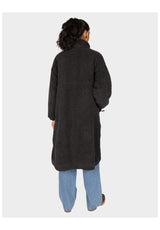 iriedaily Fluffy Teddy Coat Giacca invernale blackmelange – Vista posteriore