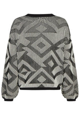 iriedaily Ribby Pull black-white – Vue de dos