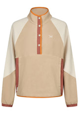 iriedaily Holina Mix Troyer Sweatshirt beige – Vue de face