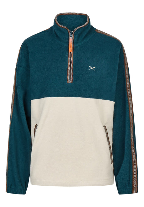 iriedaily Pahada Teddy Troyer Sweatshirt darkorion – Detail view 1