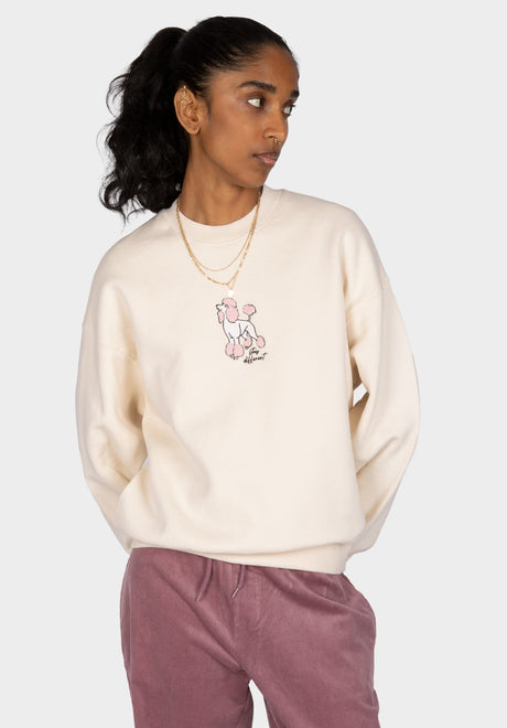 iriedaily Floodle Crew Sweatshirt undyed – Front view