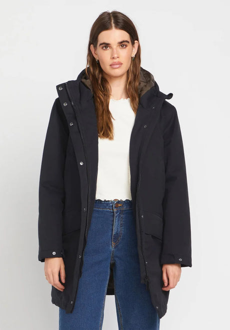 Volcom Somestone 10K Parka Chaqueta de invierno black – Vista frontal