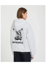 Volcom FA Ozzy Fleece Sweat capuche zippé boneheather – Vue de dos