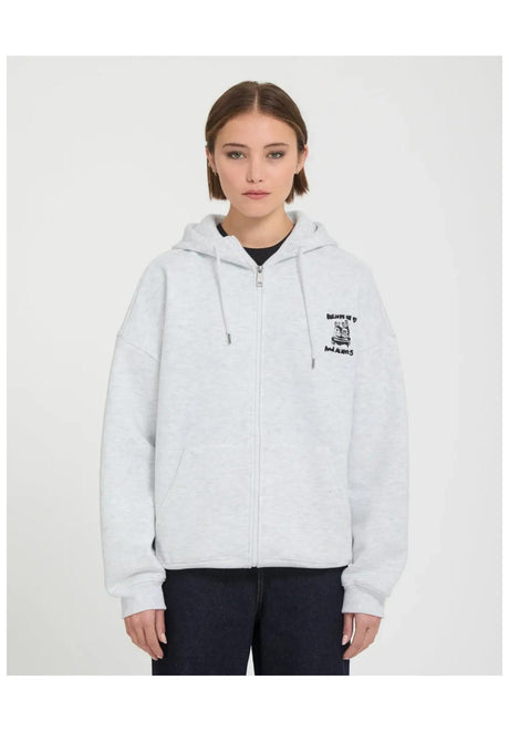 Volcom FA Ozzy Fleece Zip-Hoodie boneheather – Set forfra
