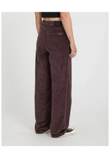 Volcom Weellow II Pantalone di velluto a coste raisin – Vista posteriore