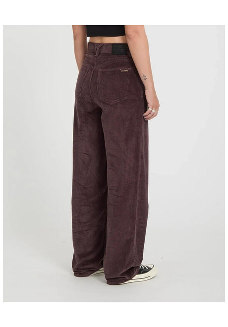Volcom Weellow II Pantalon en velours raisin – Vue de dos