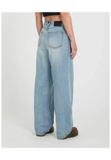 Volcom Stoned BF Hirise Jeans dustybluewash – Vista posteriore